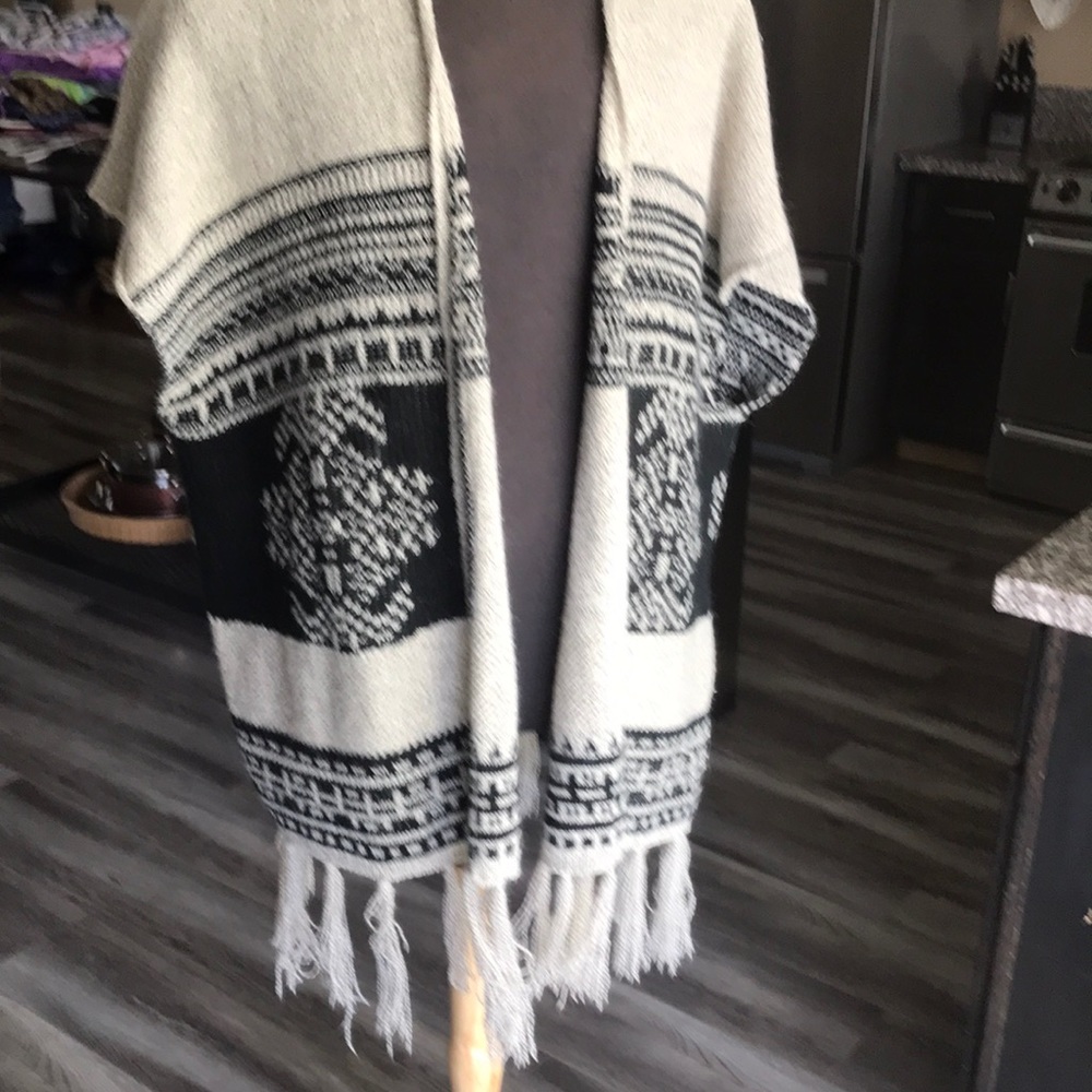 Poncho style cardigan